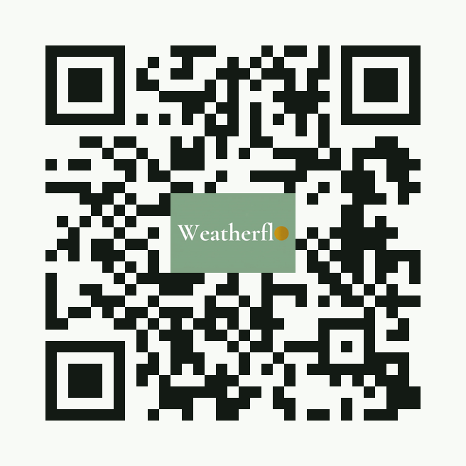Scan to open the WeatherFlo web app
